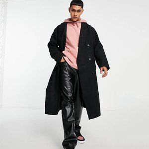 Wool-Blend Longline Overcoat main image 1